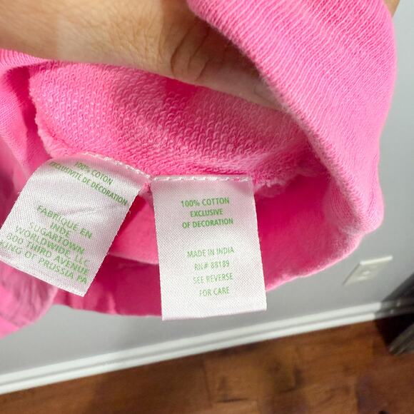 Lilly Pulitzer Ashlee Half Zip Pink Terry Pullover Size Small - Picture 4 of 7